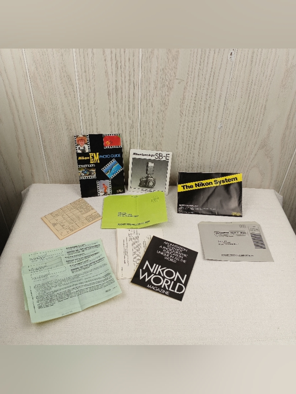 Collection of NIKON manuals +instructions + brochures NIKON F system VTG